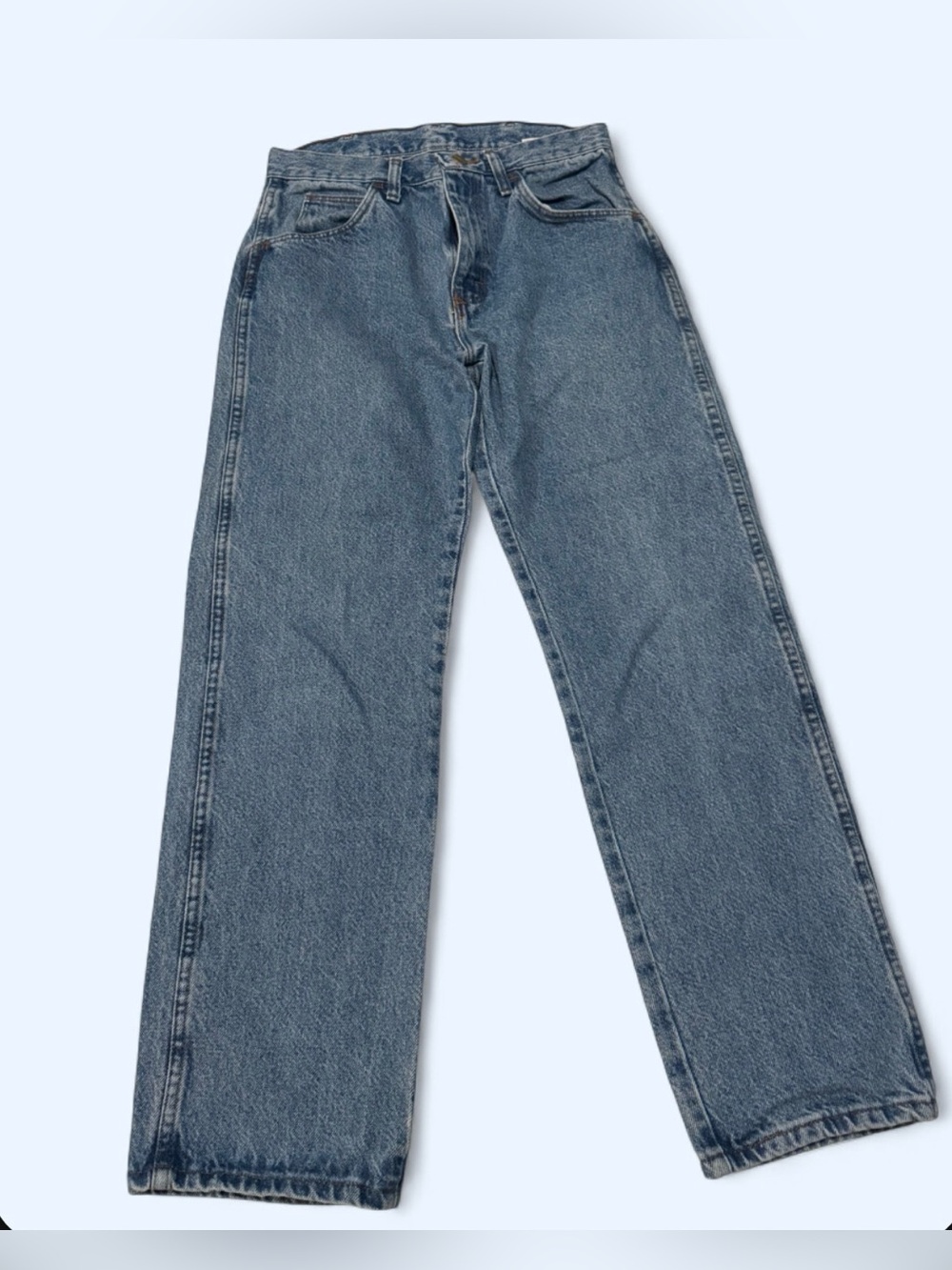 Vintage Rustler Straight Leg Jeans - Blue